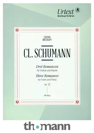 Breitkopf & Härtel Cl. Schumann Romanzen Violin
