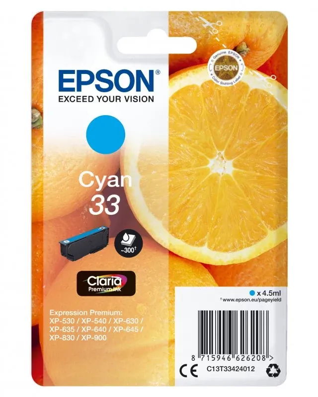 Tinteiro Epson 33 Azul