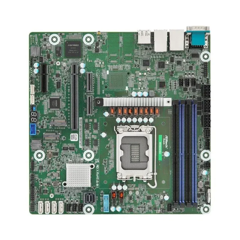 Motherboard Asrock W880D4U Intel W880 LGA1851 DDR5 Micro ATX ECC RAID AST2600