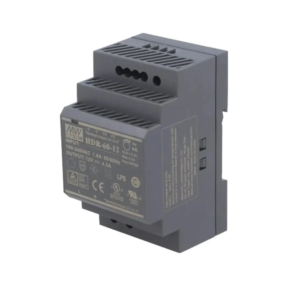Fonte de Alimentação Mean Well Saída DC 12V 4.5A 54W