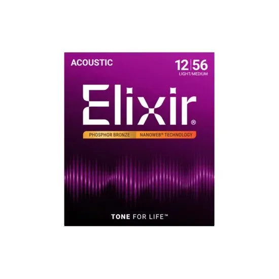 Elixir Nanoweb PB 12/56 Light Medium