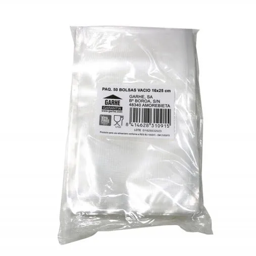 Saco Embalagem Garhe 31091 Gofrad 50Ud 16X25Cm