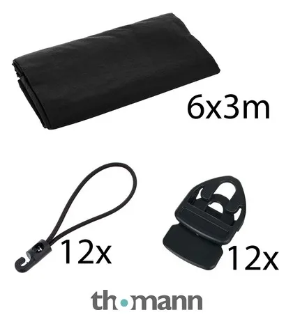 Stageworx Deco Curtain BK 6x3m Bundle