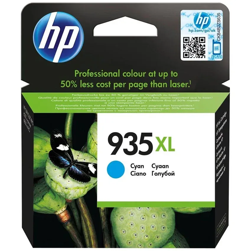 Tinteiro HP Original 935XL Ciano de Elevado Rendimento