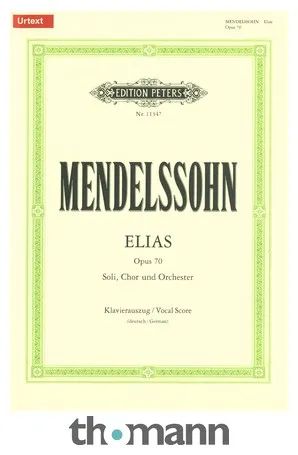 Edition Peters Mendelssohn Elias op.70