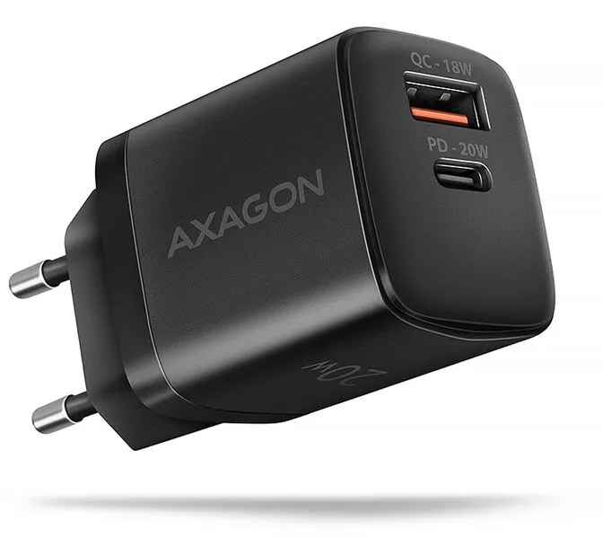 Carregador de parede AXAGON ACU-PQ20 QC3.0/AFC/FCP + PD type-C 20W Preto
