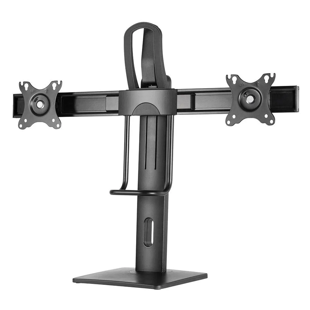 Suporte de Secretária Gembird MS-D2-01 Double Monitor Desk Mount (Altura Ajustável) 17 - 27 Preto
