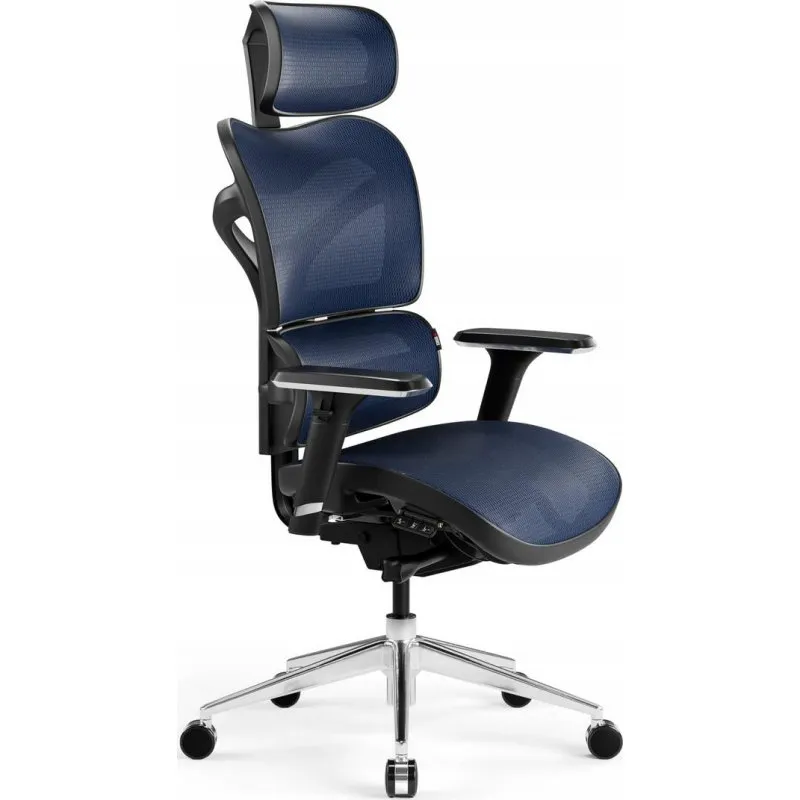 Cadeira de escritório Diablo Chairs V-Commander Preto/Azul