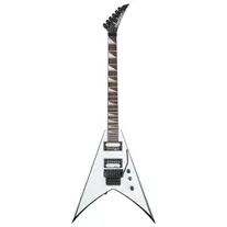 Jackson JS King V JS32 White with Black Bevels
