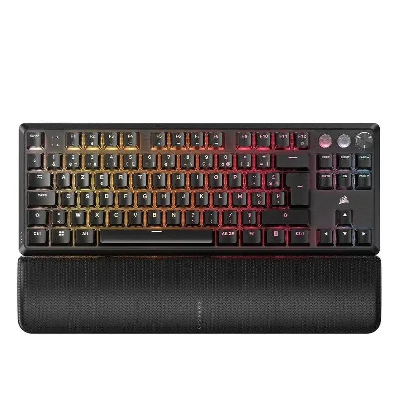 Teclado Corsair K70 PRO TKL mecânico Layout FR iluminação RGB multimédia