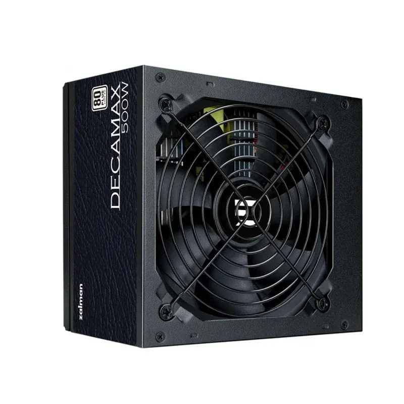 Fonte Alimentação Zalman DecaMax ZM500-LX3 Fonte de Alimentação 500W 80 PLUS Preta