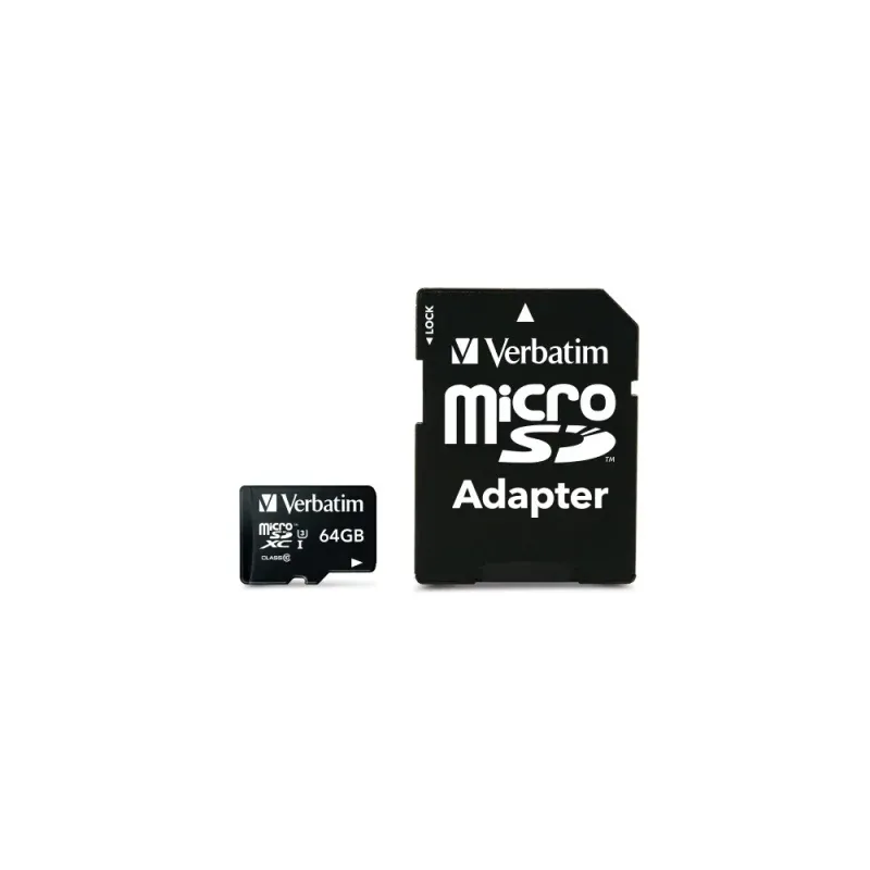 VERBATIM MICRO SD PRO SDXC 64GB CLASS 10 UH1
