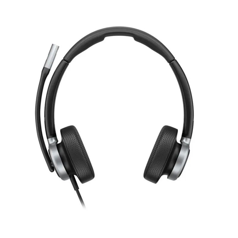 Auriculares Poly Mission 625 com fio USB-C USB-A Cancelamento de Ruído Escritório Preto