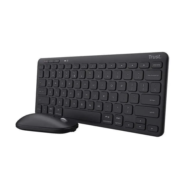 Teclado Trust Lyra compacto sem fio scissor QWERTZ DE com rato USB-C
