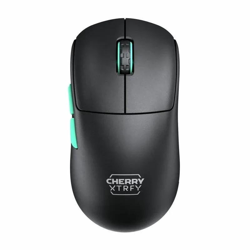 Ratón CHERRY XTRFY M68 Wireless 26000DPI Preto Turquesa 75h Bateria Esports