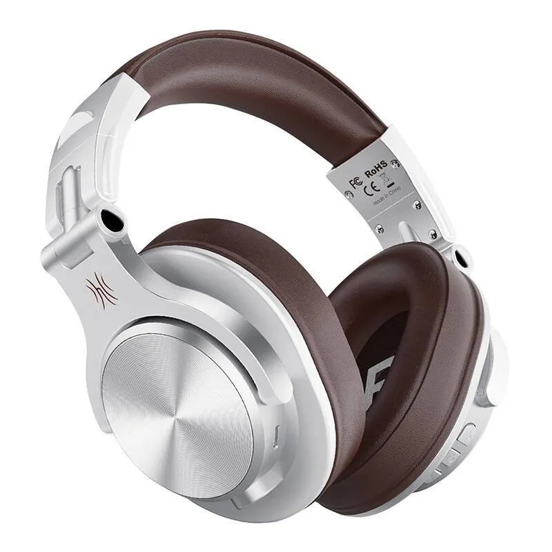 Auriculares OneOdio A70 sem fios Bluetooth 5.2 com cancelamento de ruído castanho
