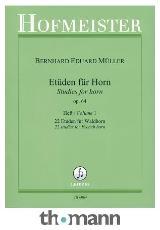 Friedrich Hofmeister Verlag Etüden für Horn 1