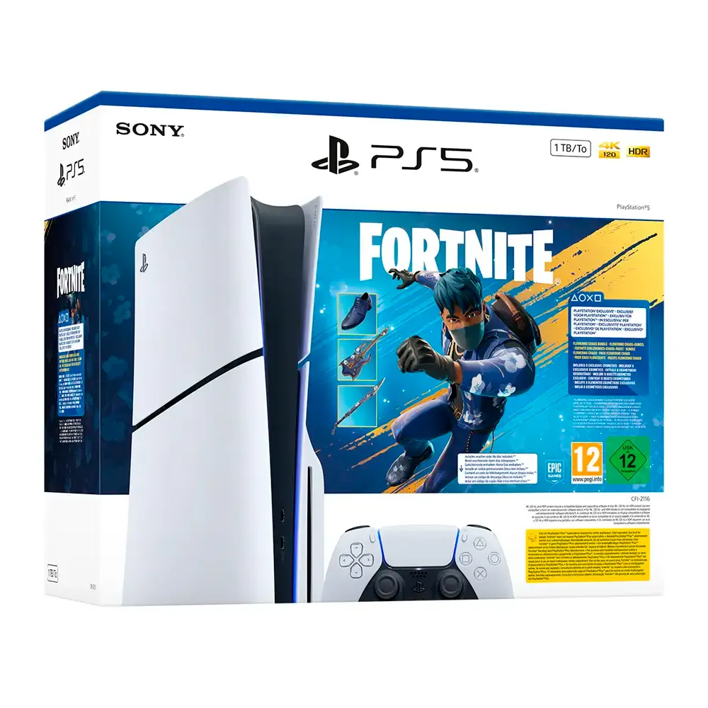 Consola Sony PlayStation 5 Slim 1TB (Edição Standard) + Jogo Digital Fortnite Flowering Chaos