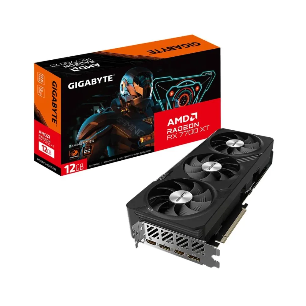 Placa Gráfica Gigabyte RX 7700XT Gaming OC 12G AMD