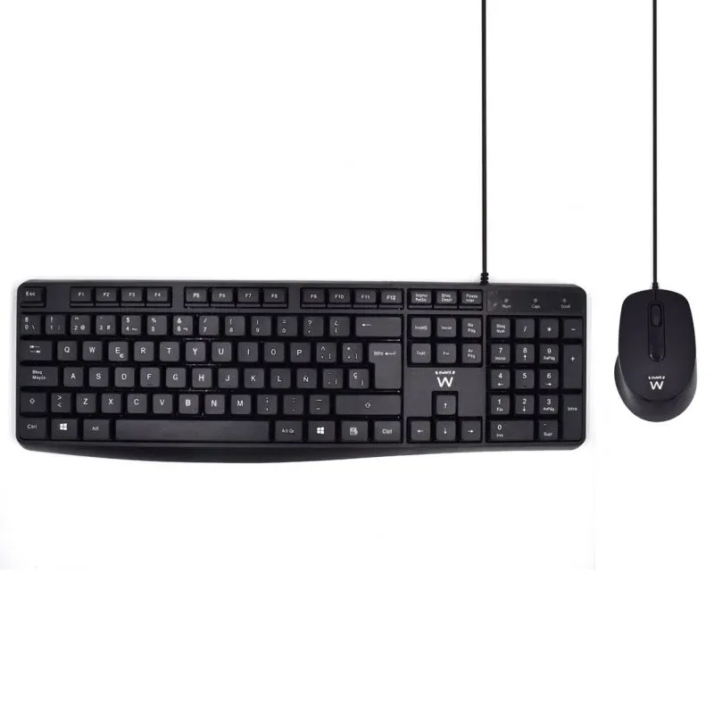 Ewent Conjunto de Teclado e Rato com Escrita Silenciosa