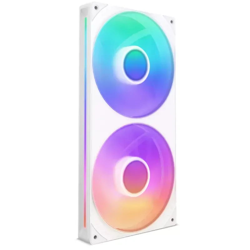 Ventoinha NZXT F280 RGB Core UNIBODY Brancas - Dupla Ventínha 140mm (280mm)