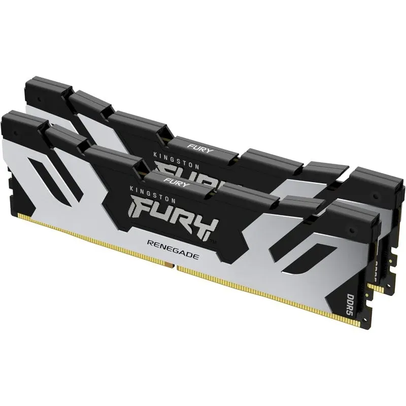 Memória RAM Kingston FURY Renegade DDR5 6000MHz 96GB 2x48GB CL32 Intel XMP Prateadas