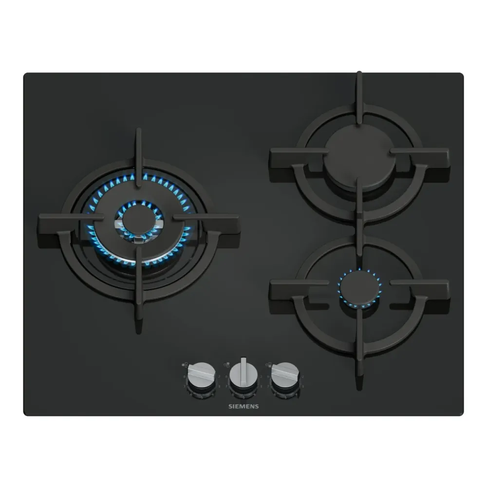 Placa de Gás Siemens iQ500 3 Bicos 8000W Preta - EP6A6CI10