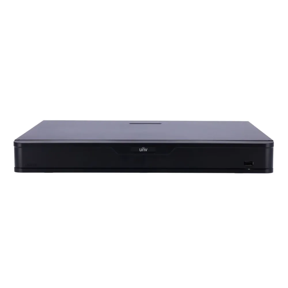 Gravador NVR Uniview 16 Canais 4K Preto - UV-NVR302-16B-IQ