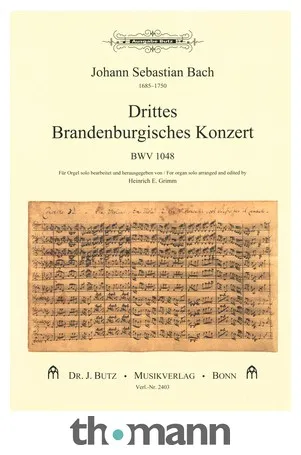 Dr. J. Butz Musikverlag Brandenburgisches Konzert 3