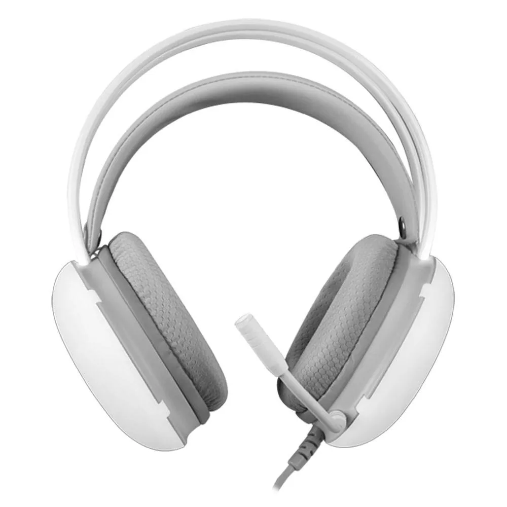 Headset Mars Gaming MH-GLOW RGB Chroma Flow Ultra-Bass 3D PC/PS4/PS5/XBOX Branco