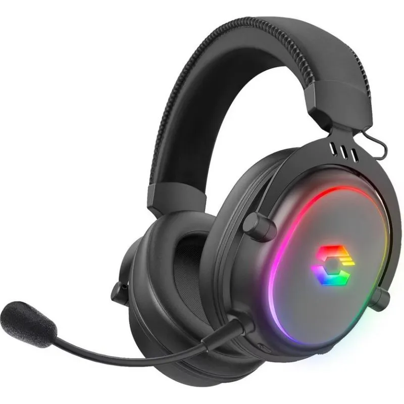 Auriculares Speedlink K500W sem fios Bluetooth e RF gaming RGB preto