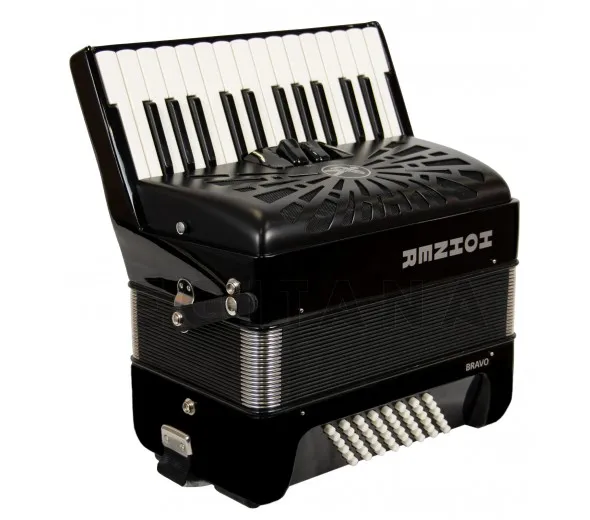 Hohner Bravo II 48 Black silent key