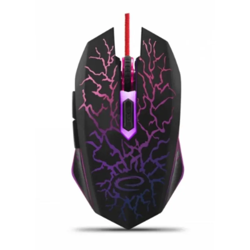 Rato Esperanza EGM211R USB Óptico 2400DPI Multicolor Iluminação 6 Botões