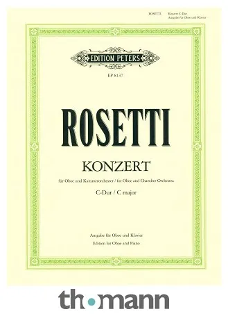 Edition Peters Rosetti Concert for Oboe