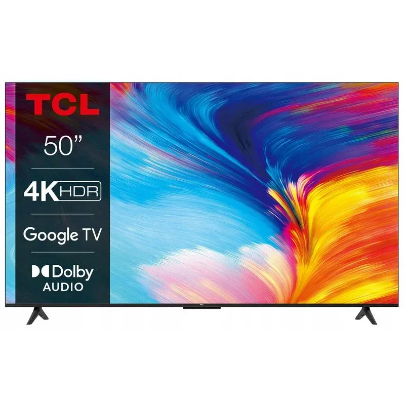 Televisão TCL P63 Series SMART TV 50'' QLED ULTRA HD 4K ANDROID TV Preto
