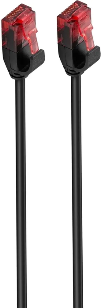 Cabo de Rede Slim Ewent RJ45 U/UTP Cat.6 2 M Preto