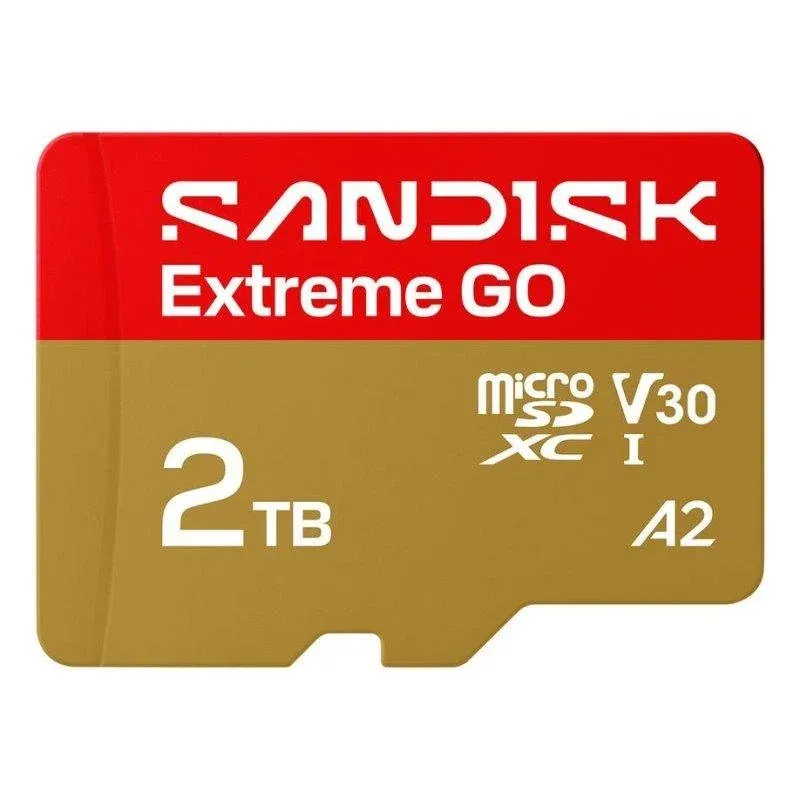 Cartão Sandisk Extreme GO 2 TB microSDXC UHS-I 240 MB/s V30 A2