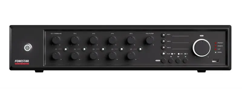 Amplificador de megafonia multizona 240W RMS - MAX-480Z