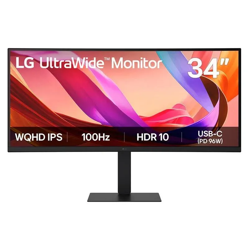 Monitor LG 34" UltraWide Quad HD 100Hz IPS Curvo HDR10 Altura Ajustável