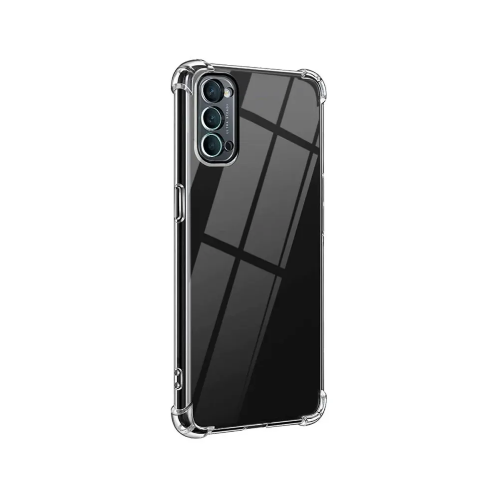 Capa Silicone Reforçado Oppo A76/96 Transparente