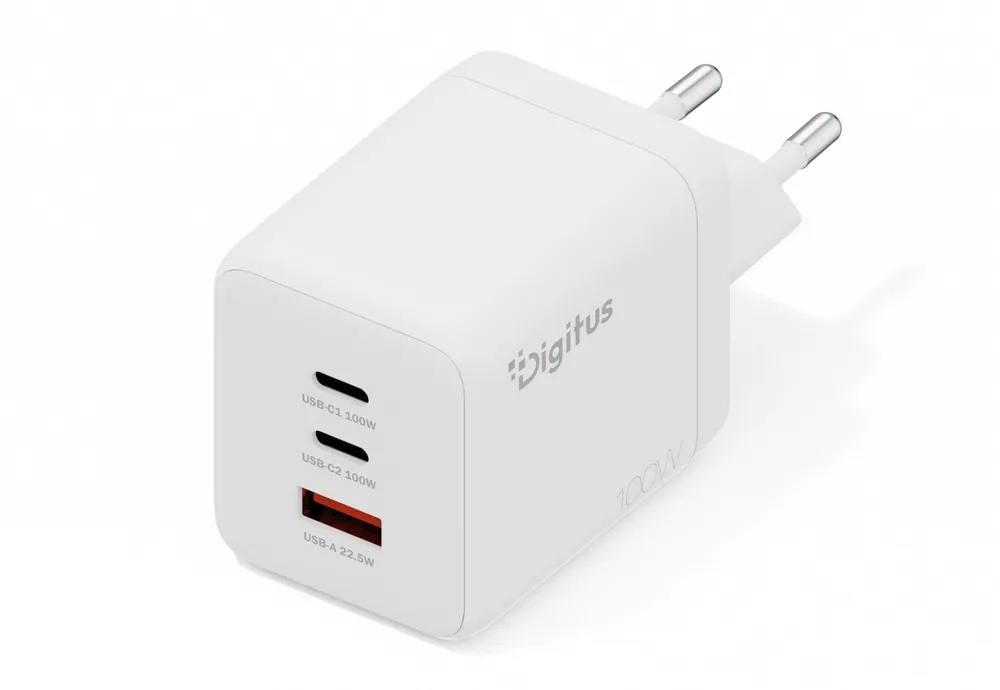 Digitus DA-10304 Carregador de parede GaN II 100W | 2x USB-C DA-10304