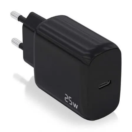Carregador USB-C PD3.0 25W (Preto) - AISENS