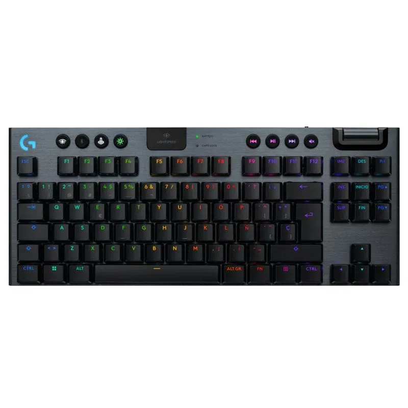 Logitech G915 X LIGHTSPEED TKL Teclado Mecânico Gaming Sem Fios GL Tactile PBT Preto