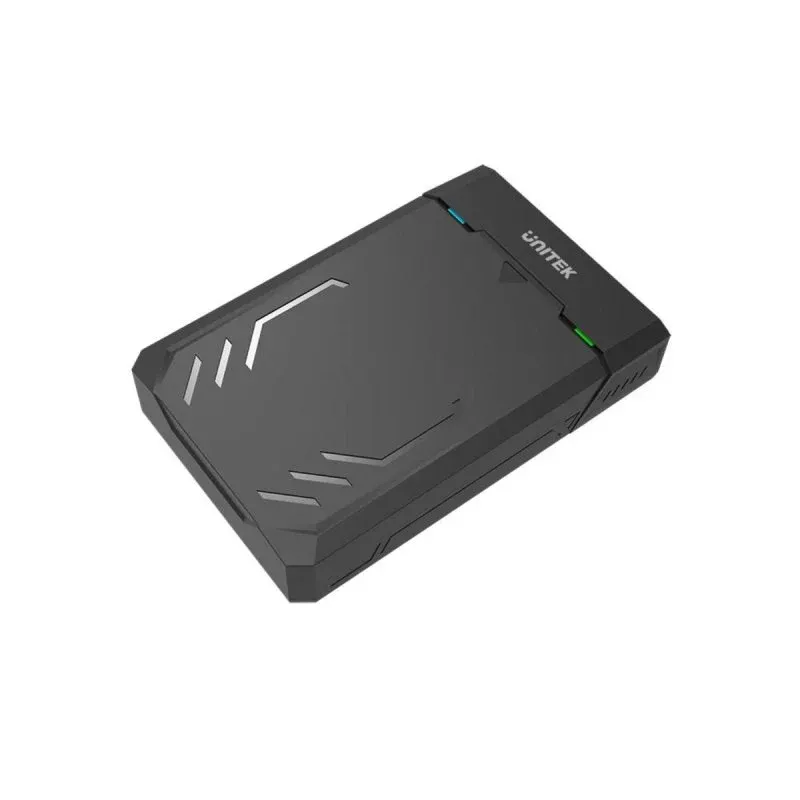UNITEK Y-3035 Caixa USB 3.2 para HDD SSD 2.5/3.5" SATA com Alimentação AC Preta