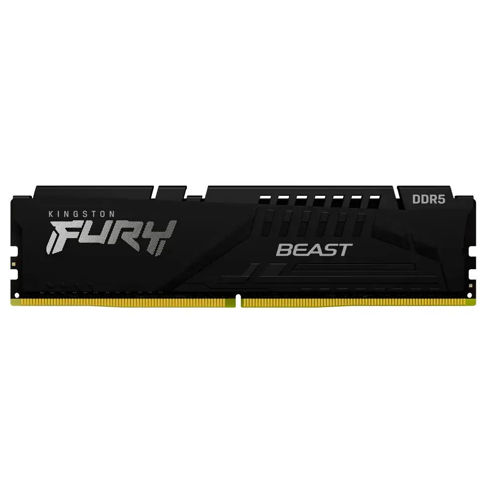 Memória RAM UDIMM Kingston Fury Beast 8GB (1x8GB) DDR5-5200MHz (Intel XMP) CL40 (40-40-40) 1.25V 1Rx16 Preta
