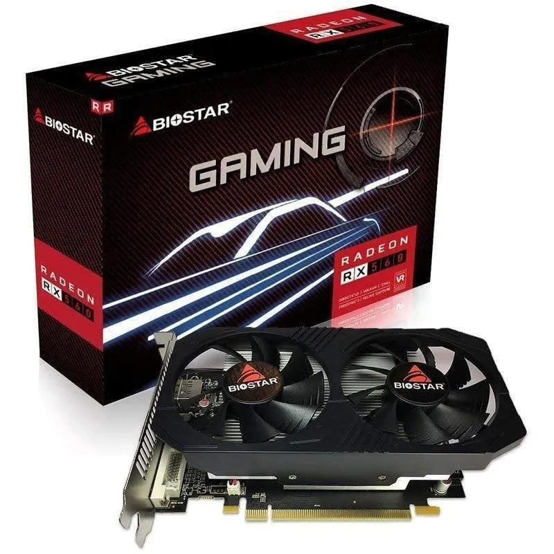Placa gráfica Biostar Radeon RX 560 Gaming Dual Cooling 4GB GDDR5