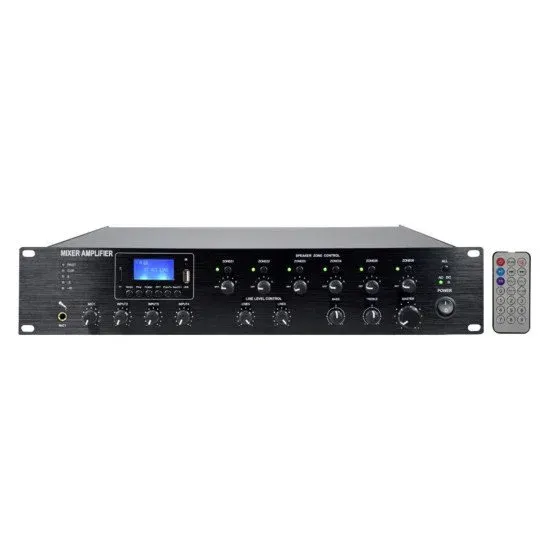 Glemm Amplificador Audio 100V 1000W FM/USB/MP3 – 6 Zonas