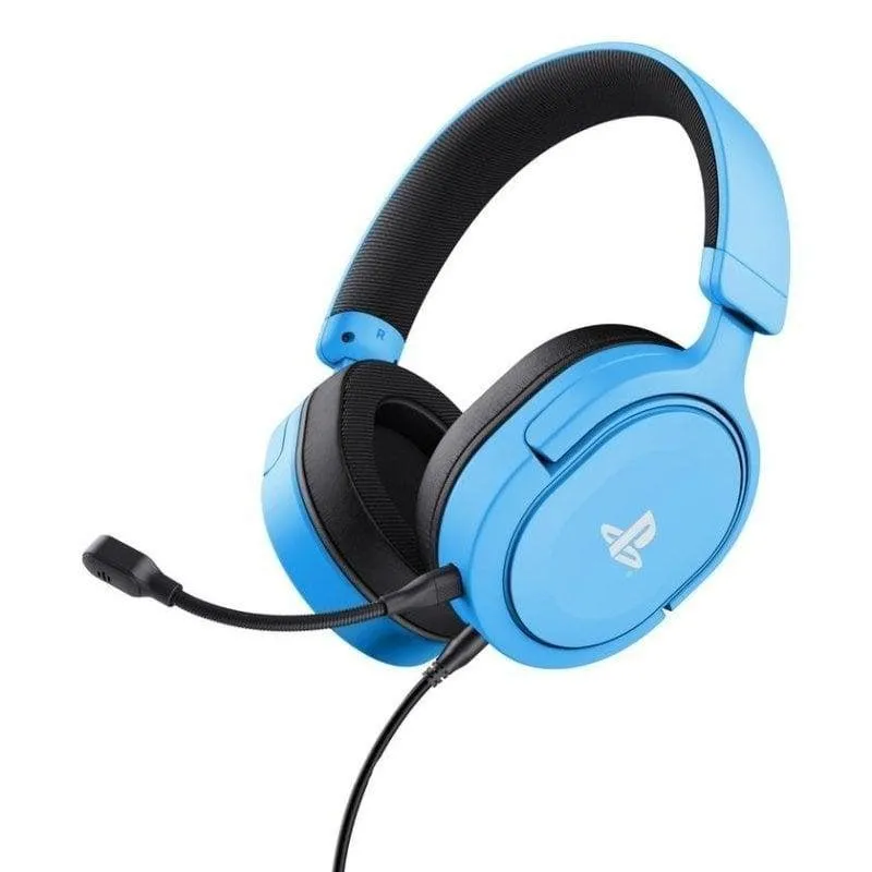 Auriculares Trust GXT 498B Forta com cabo Jack 3,5 mm Gaming Microfone destacável Azul