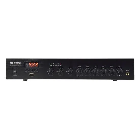 GLEMM Amplificador Audio 100V 120W FM/USB/MP3 – 3 Zonas
