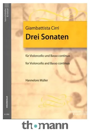Heinrichshofen's Verlag Cirri Drei Sonaten Cello